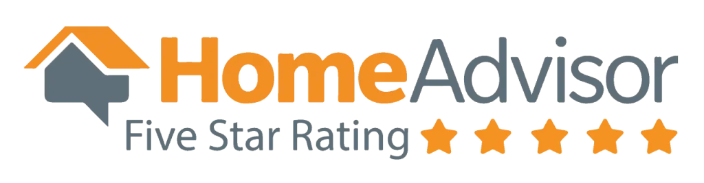 HomeAdvisor five-star rating badge