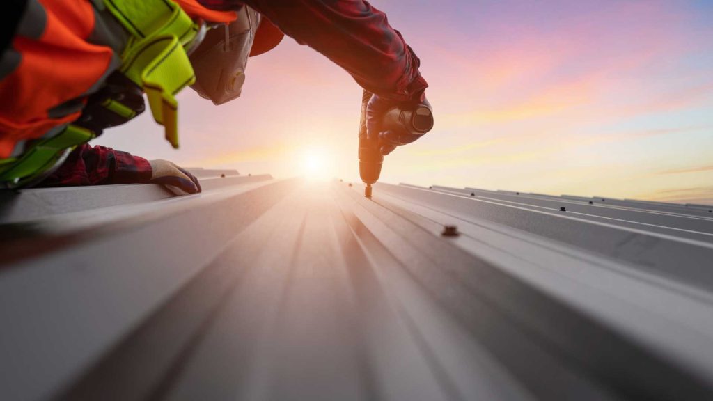 Metal roofing installation