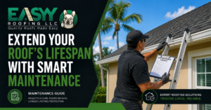 Roof maintenance inspection guide to extend roof lifespan by Easy Roofing LLC